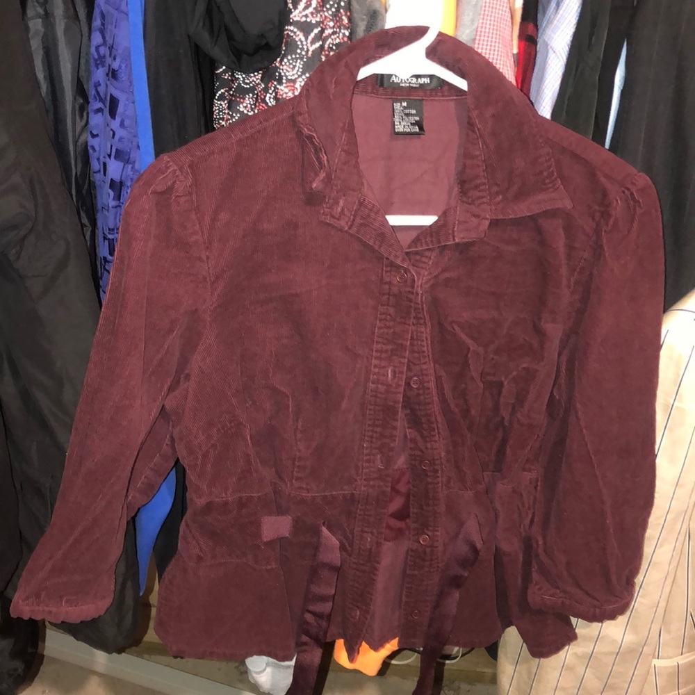 Autograph velvet Burgundy Jacket